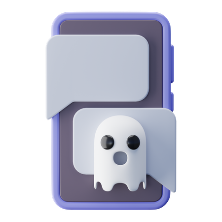 Bate-papo fantasma  3D Icon