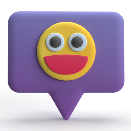 Feliz bate-papo  3D Icon