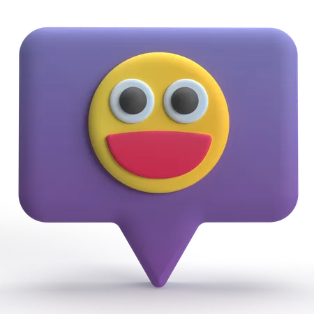 Feliz bate-papo  3D Icon