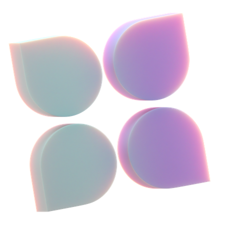 Flor de bate-papo  3D Icon