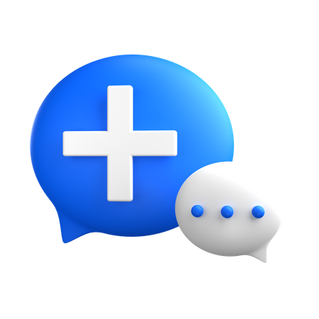 Bate-papo médico  3D Icon