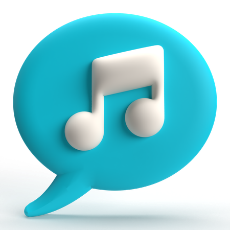 Bate-papo musical  3D Icon