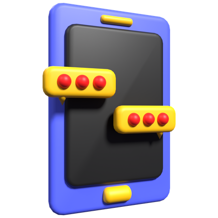 Bate-papo online  3D Icon