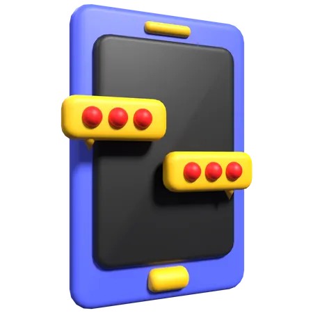 Bate-papo online  3D Icon