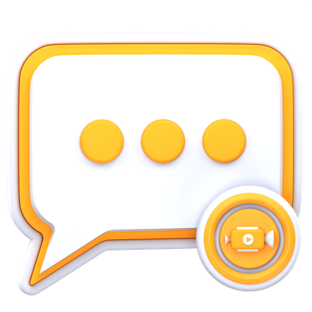 Bate-papo por vídeo  3D Icon