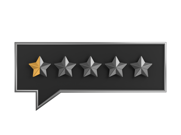 Bate-papo zero vírgula cinco estrelas  3D Icon