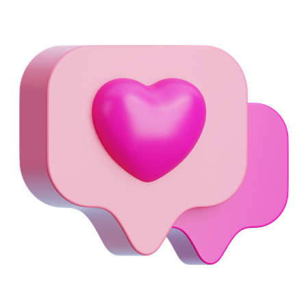 Bate-papos de amor  3D Icon