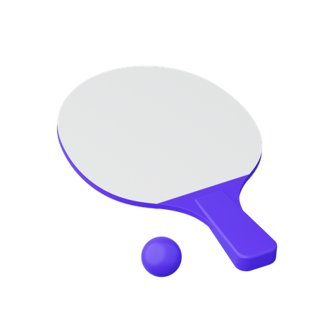 Tenis de mesa  3D Illustration