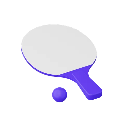 Tenis de mesa  3D Illustration