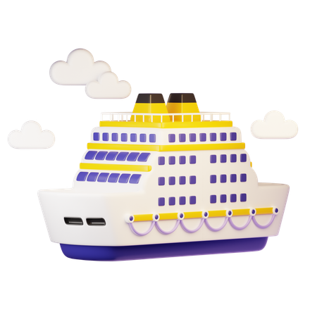 Bateau de croisière  3D Icon