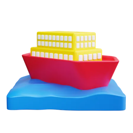 Bateau de croisière  3D Icon