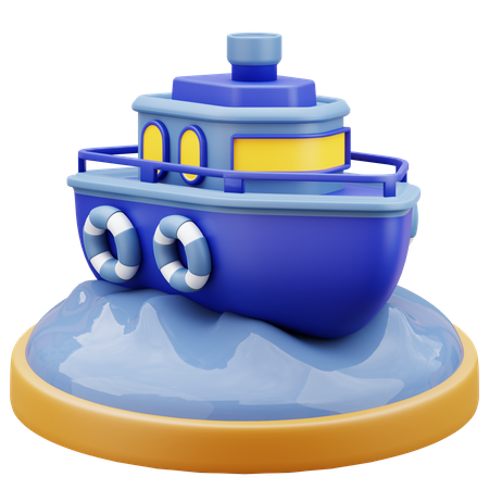Bateau de croisière  3D Icon