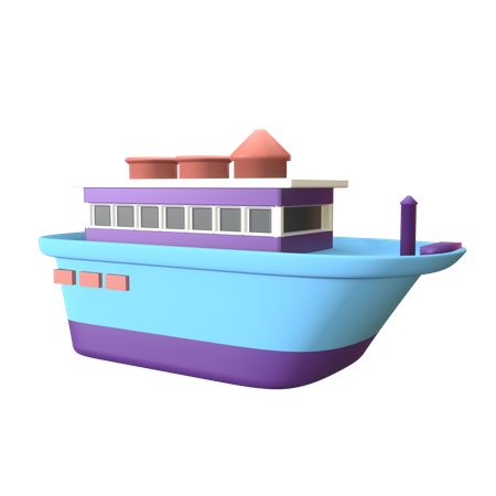 Bateau de croisière  3D Icon