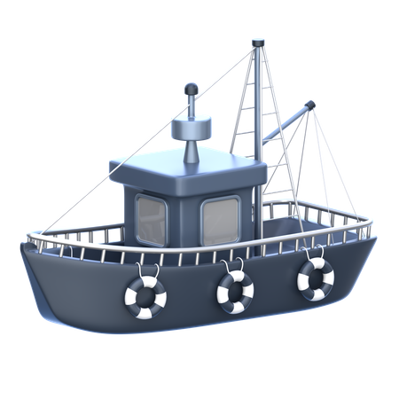 Bateau de pêche  3D Icon