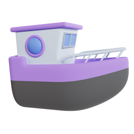 Bateau de pêche  3D Icon