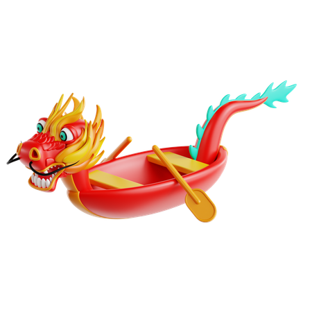 Bateau-dragon  3D Icon