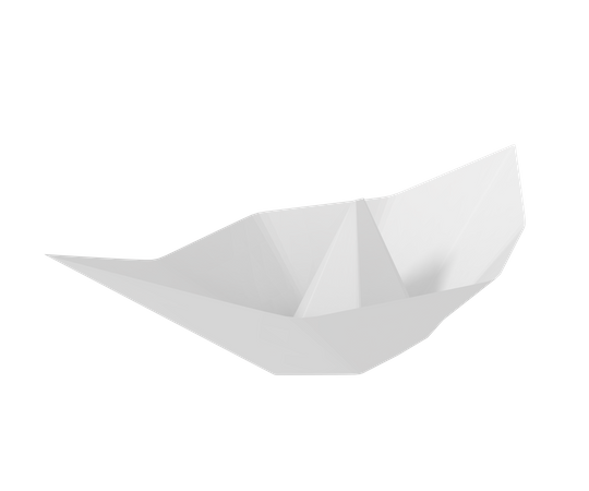 Bateau de papier  3D Icon