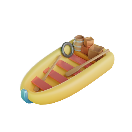 Bateau gonflable  3D Icon