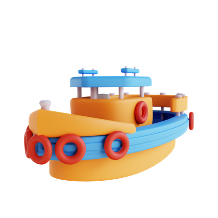 Bateau jouet  3D Icon