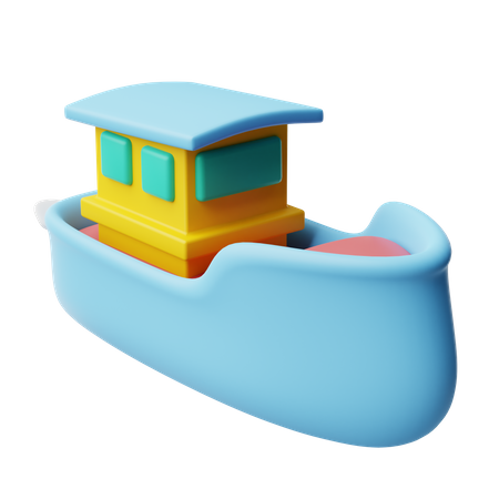 Bateau jouet  3D Icon