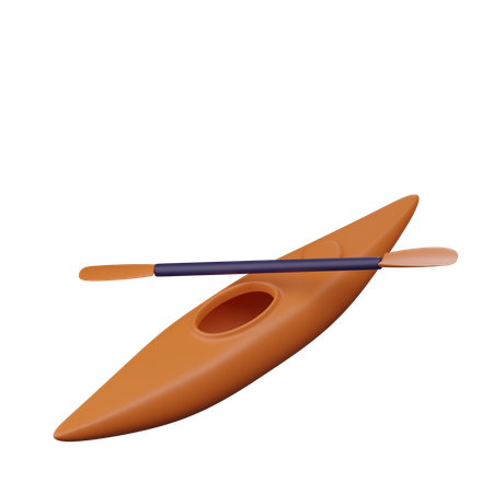 Bateau de kayak  3D Icon