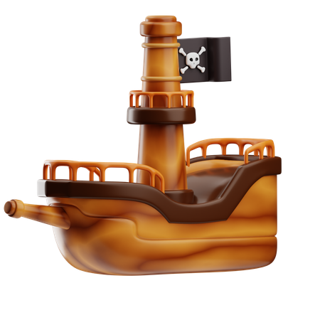 Navire pirate  3D Icon