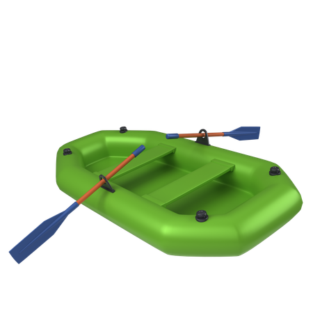 Bateau de rafting  3D Icon