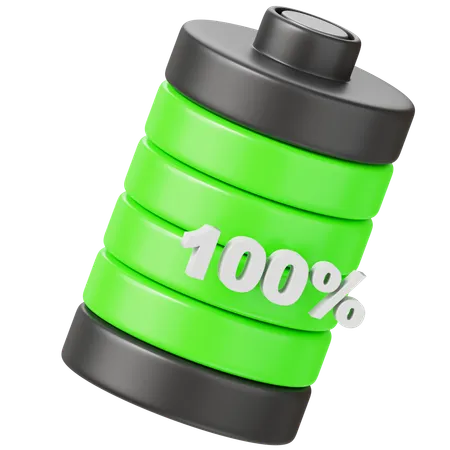 Bateria 100 por cento  3D Icon