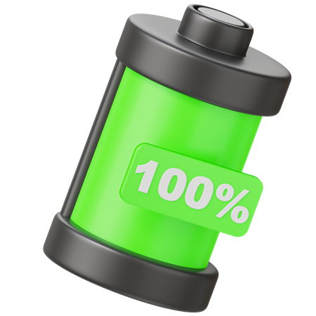 Bateria 100 por cento  3D Icon