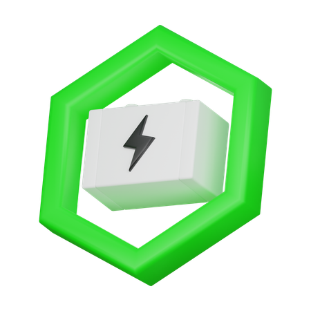 Bateria  3D Icon