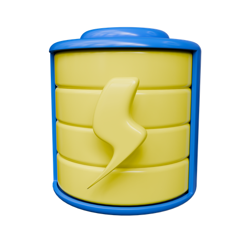 Bateria  3D Icon