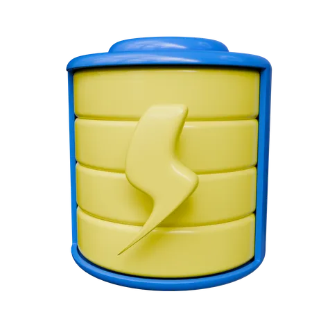 Bateria  3D Icon