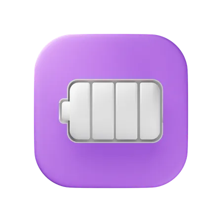 Bateria  3D Icon