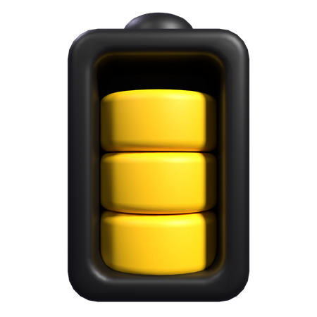 Bateria  3D Icon