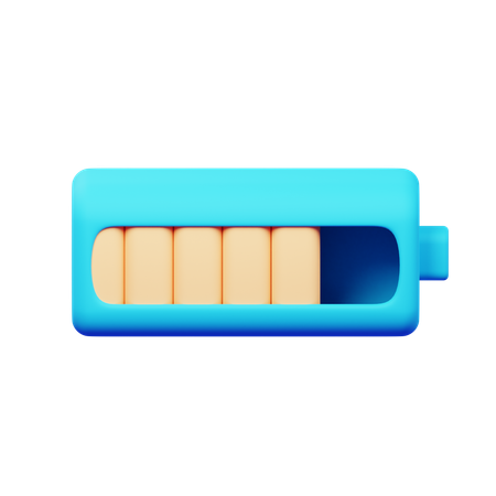 Bateria 75 por cento  3D Icon