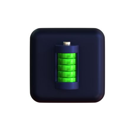 Bateria  3D Icon