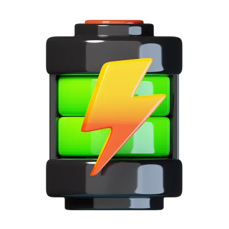 Alta energía de la batería  3D Icon