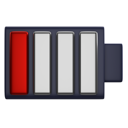 Batería baja  3D Icon