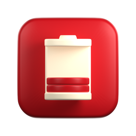 Bateria BAJA  3D Icon