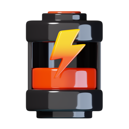 Energía de batería baja  3D Icon