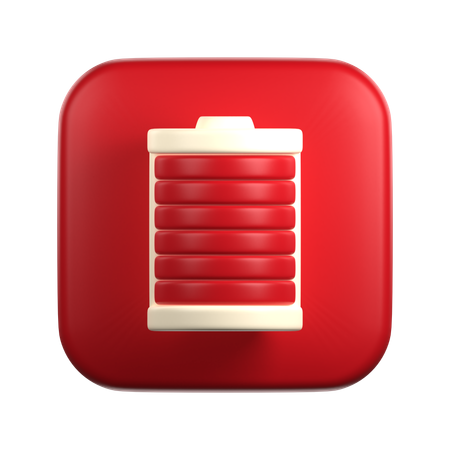 Bateria cheia  3D Icon