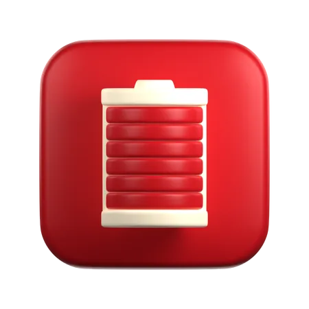 Bateria cheia  3D Icon