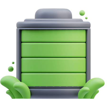 Bateria cheia  3D Icon