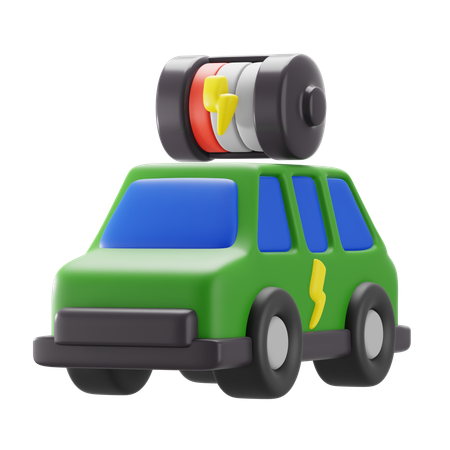 Bateria vazia do carro  3D Icon