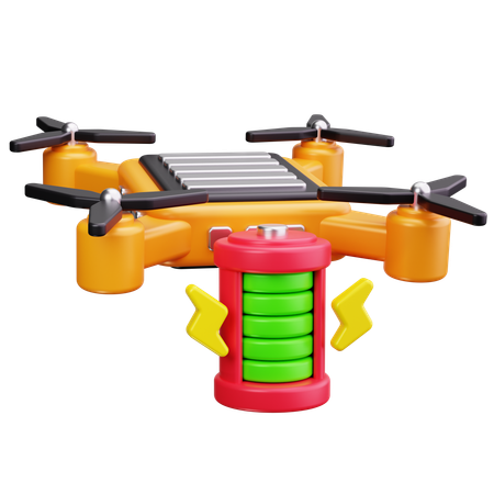 Batería de drones  3D Icon