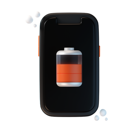 Bateria do telefone  3D Icon