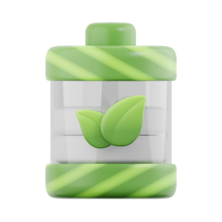 Bateria ecológica  3D Icon