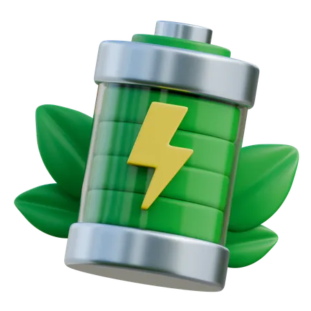 Bateria ecológica  3D Icon