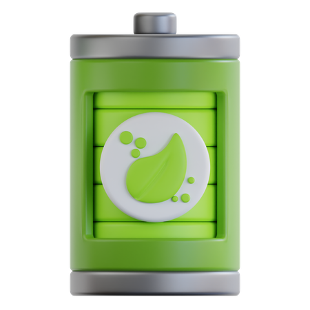 Bateria ecológica  3D Icon