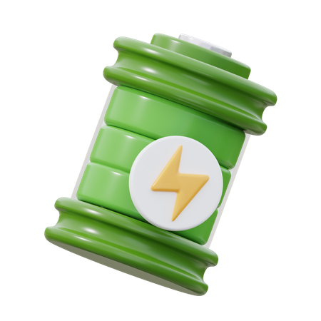 Bateria ecológica  3D Icon